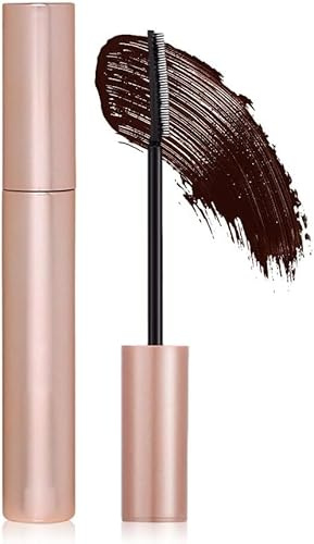 Mascara Waterproof, 2025 Nouveau Volume et Longueur Mascara Marron, Tenue 24H Mascaras Noir, maquillage des yeux (Marron)