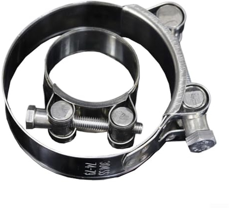 Lot de 10 colliers de serrage réglables en acier inoxydable pour plomberie et automobile, 48-51 mm