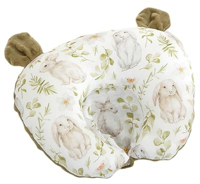 Coussin Bebe,Oreiller pour Tout-Petit,Oreillers pour enfant,Oreiller pour nouveau-né,Oreillers pour Tout-Petit en Coton Biologique Doux pour Dormir,Lavable en Machine,pour Voyages (Gris Clair 2)