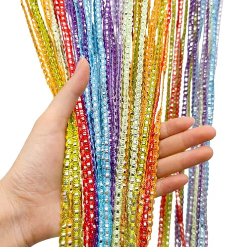 SNBUHA Cortina de Hilos, String Door Cortina Decoraciones, Cortinas Puerta para Puertas, Ventanas, decoración del hogar, decoración de Eventos, Casarse, café(100×200 cm, Multicolor)