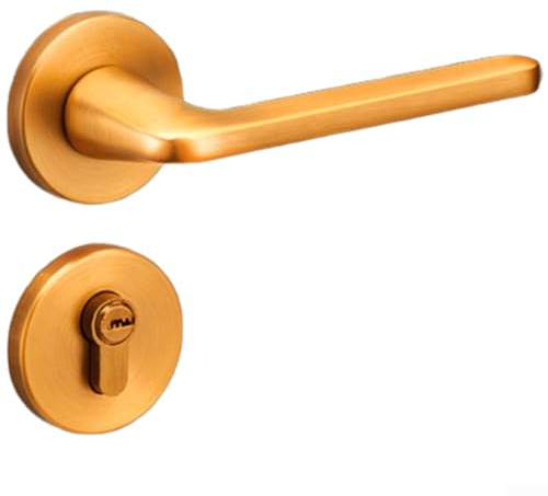 Serratura magnetica moderna in lega di zinco Meccanismo silenzioso per camera da letto interna porta in legno con costruzione resistente (D)