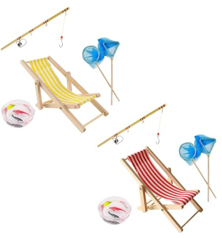 Miniatur-Angelset – Winziges Ruten-Set, realistische Szenendekoration, Puppenhaus-Angelzubehör | 5-teilige kreative Spielzeugkollektion für Kinder, Heimdisplay, Tischplatte, Hobby, Basteln, pädagogisc