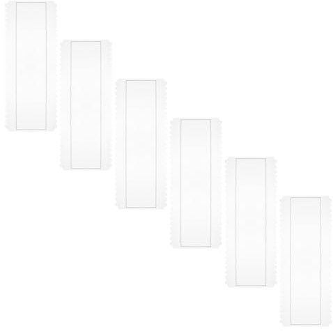 NUOBESTY Présentoir à Vernis à Ongles 6 Pièces en Plastique Transparent Tableau d'Affichage 50 Emplacements pour Capsules Palette de Couleurs pour Nail Art et Formation Professionnelle