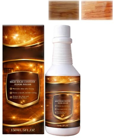 Nettoyant pour bois,produit de rénovation,convient à tous les types de sols, redonne éclat et texture au sol, cire pour sols à haute teneur en solides Cire Graisse Saleté,150 ml (1 pièce)
