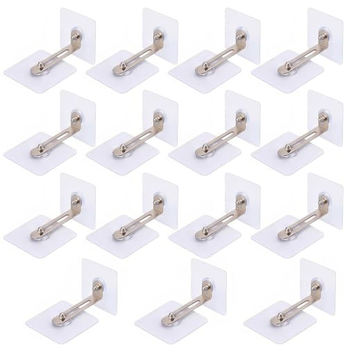 Kippsicherung Möbel Set 15 Pack Wandanker Ohne Bohren | Abnehmbar, Für Schrank Regal Kommode, Belastbarkeit Haustiere