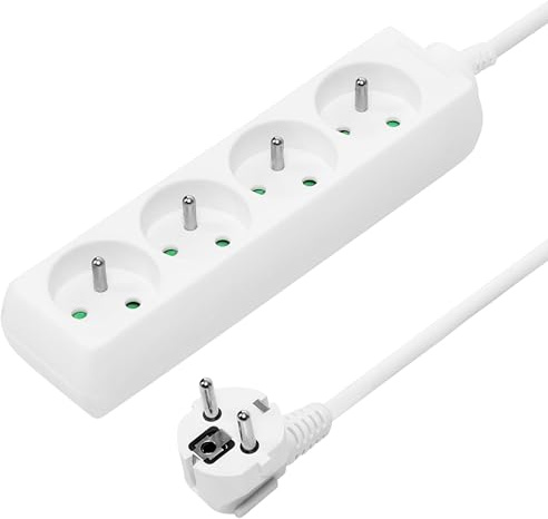 PremiumCord PP4-10, 250 V, utan strömbrytare, 10 m