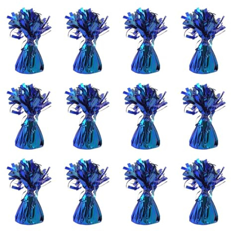 Royal Blue Foil Ballon Poids – Lot de 12