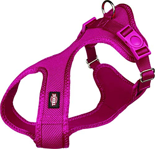 TRIXIE Comfort Soft Touren-Geschirr, S–M: 35–60 cm/20 mm, Fuchsia