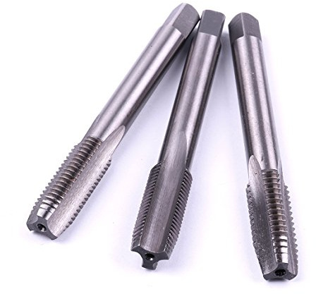 Atoplee Tarauds métriques HSS M14 à filetage droit (M14 x 1,25/M14 x 1,5/M14 x 2,0, 3 pièces)
