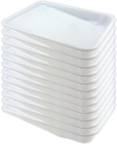 KINGORIGIN Paint Tray Liner, 12 Pack, 9 Inch Paint Roller Trays, Paint Tray with Textured Ridge, Disposable Paint Tray for Painting and DIY Projects