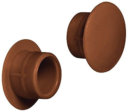 Gedotec Lot de 50 cache-vis ronds en plastique pour meubles - H1117 - Diamètre : 12 mm - Pour alésage aveugle