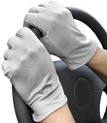 FakeFace Unisex Summer Outdoor Driving Gloves Lightweight Cotton Wrist Touchscreen Gloves UV Sun Protection Antislip Motorcycle Gloves for Cycling Riding Hiking