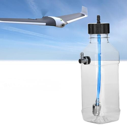 Jadeshay Tanque de Combustible - Tanque de Combustible de Gasolina Tanque de Combustible de plástico Transparente, Accesorio de Modelo de Control Remoto para avión RC(260ml(15-20CC飞机用))