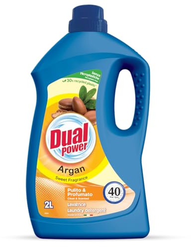 Dual Power Argan Waschmaschinenperlen, 2 l, 40 Waschgänge, Unparfümiert