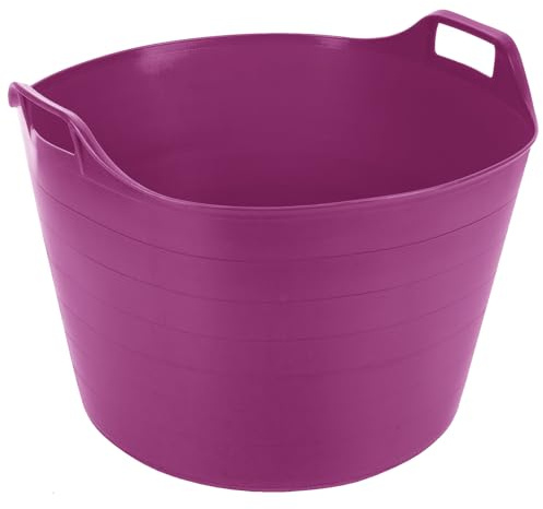 JMS we create smile 75L Extra Large Tub Trug Dog Pet Animal Water Bath Paddling Pool Tub Assorted Colours (Pink)