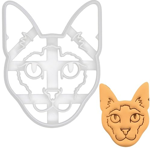 BAKERLOGY Siamese Cat Cookie Cutter - Detailed Biscuit Cutter Design for Baking and Crafts, Ideal on Fondant, Dough, Clay
