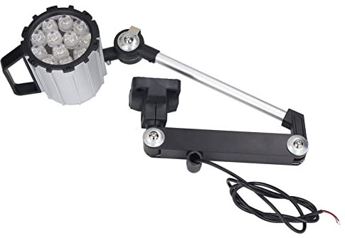 Luz de Trabajo de Aluminio de Brazo Largo Luz de Trabajo de Máquina CNC Resistente Al Impacto Universal Ángulo Ajustable LED Plegable Impermeable para Taladro de Fresadora