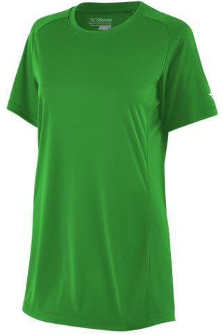 Mizuno Damen Trikot mit Rundhalsausschnitt Shirt, Kelly, grün, Small