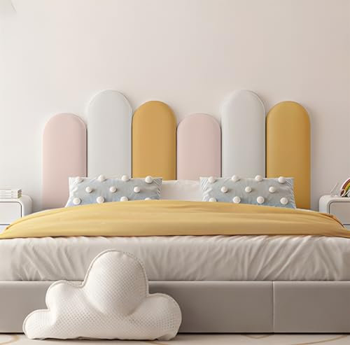 NEPHRA Selbstklebend Wandpaneele Gepolstert, Wandkissen Mit Befestigung, 3cm Verdickt PVC Wandpaneele, 120 150 180 200cm 3D Wandpaneele für Schlafzimmer Wohnzimmer (Farbe : A, Größe : 150cm)