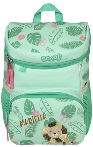 Mini-Me Kindergartenrucksack 3-6 Jahre mit Namen bedruckt | Motiv Tiere für Jungen & Mädchen | kleiner Rucksack mit Brustgurt gepolstert