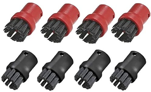 JINFOLI Paquete de 8 cepillos de cerdas con Boquilla for Herramientas manuales, for Karcher, for limpiadores a Vapor Premium SC1 SC2 SC3 SC4 SC5 SC7 Accesorios para limpiadores a Vapor
