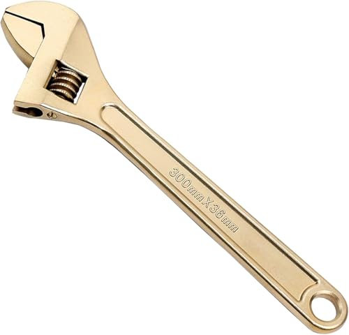 WEDO Chiave regolabile da 4 pollici, Chiave di sicurezza senza scintille, Chiave professionale, Ganasce lavorate di precisione, Apertura max 30mm, Bronzo di alluminio, Resistente alla corrosione,