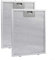 HomeVortex 2 PCS Silver Cooker Hood Filters, Metal Grease Filter 305 x 267 x 9 mm 5 Layer Aluminum Mesh Hood Vent Filter For Many Leading Brand Cooker Hood
