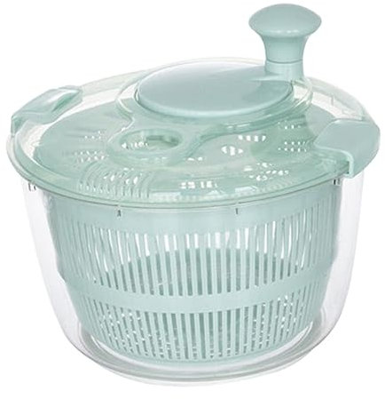 Cabilock 1pc Fruit and Vegetable Dehydrator Drain Basket Easy to Clean and Use Hand Crank Design Kitchen Tool