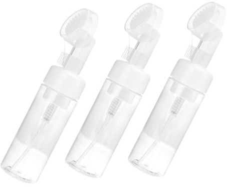 EXQUIMEUBLE 3pezzi Schiuma Mousse Pennello Schiumogeno Vuoto Erogatore Schiuma Compatto Per Domestico Riutilizzabile Design Leggero e Facile Usare
