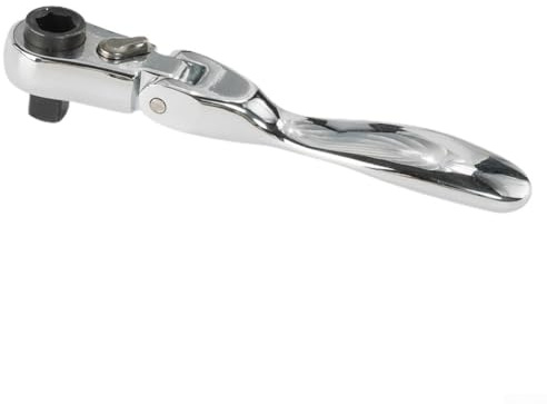 Filteilect Mini Ratchet Wrench Screwdriver 2 in 1 with 72-Tooth Socket Head, 6.35mm Drive, Chrome-Vanadium Steel, for Metric Fasteners, Single Wrench, 98mm(SKU)