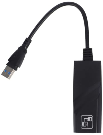 Adattatore di Rete Usb3.0 USB a Rj45 Gigabit 1000m Nero | Installazione senza Driver, Porta Rj45, Trasmissione Rapida Dati, Design Compatto