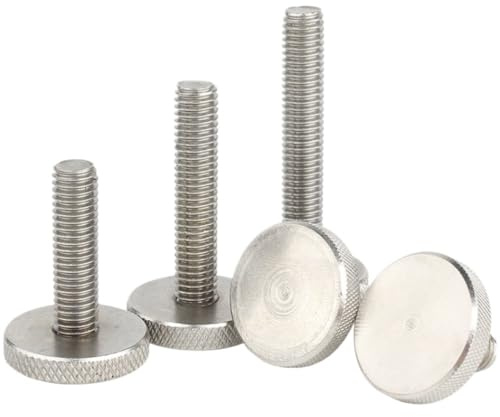 Tornillos de mariposa de acero inoxidable 304, de cabeza plana, moleteados, de apriete manual, for muro cortina de vidrio, DIN653, 1/5 unidades, M2, M2.5, M3, M4, M5, M6, M8, M10, GB835(35mm,M4 2pcs)