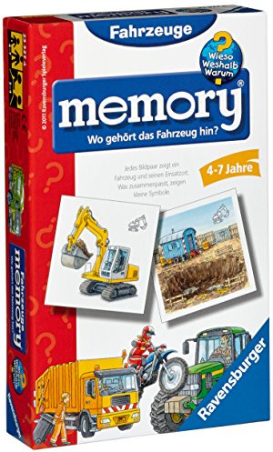 Ravensburger 23327 - WWW Wieso? Weshalb? Warum? Fahrzeuge Memory - Kinderspiel/Reisespiel