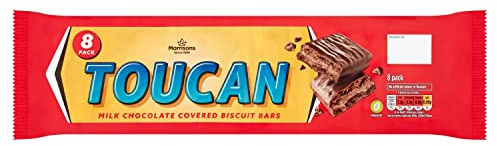 Morrisons Toucan Milk Chocolate Biscuit Bars 8 pack
