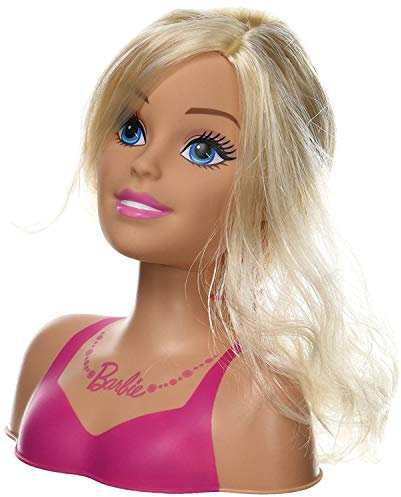 Grandi Giochi BAR28000 Barbie, Tête à Coiffer pièces incluses, Friseurkopf Basic, 20 Teile, Spielzeug für Kinder ab 3 Jahren, BAR28, Mehrfarbig