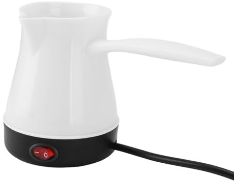 Depisuta Turca Eléctrica, Eléctrica de 300 Ml, Turca Eléctrica de Calentamiento Rápido y Uniforme con Mango de Tacto Frío, Hervidor de Agua Caliente Eléctrico