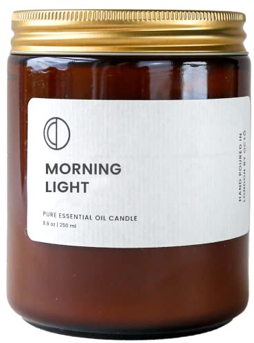 OCTO Morning Light Neroli, Limette & Basilikum | Natürliche Duftkerze mit Sojawachs und ätherischen Ölen, 250 ml