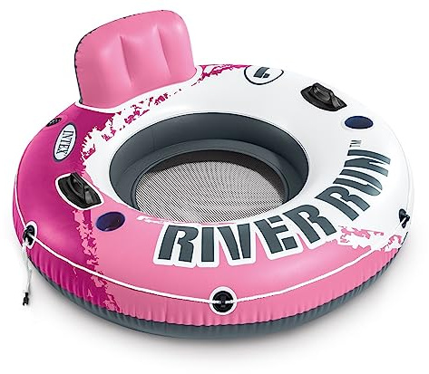 Intex River Run I Sport Lounge, galleggiante gonfiabile per acqua, diametro 53, rosa
