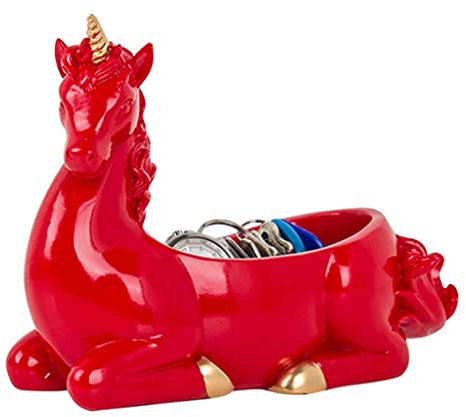 ZOGBX vacia Bolsillo Cuenco De Llave para Entrada, Bandeja Llaves Recibidor, Vaciabolsillos Recibidor Modernos, Estatuas De Resina Creativa Cuenco Animales De Llaves De Multifuncional Joyería Bandeja