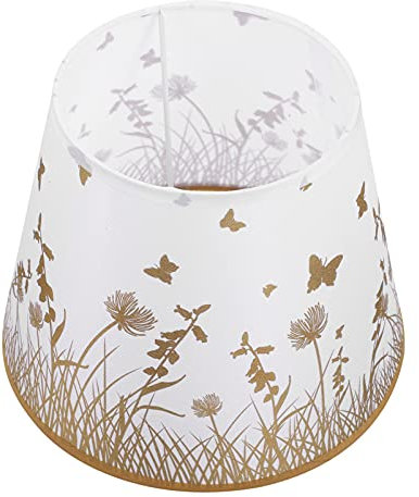 Uonlytech Stoff Trommel Lampenschirm DIY Handwerk Schmetterling Muster Boden Tisch Lampe Abdeckung Schatten Kronleuchter Schatten Ersatz für Home Shop