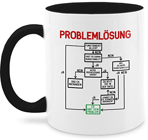 Tassen 325ml Statement - Bürotasse mit lustigen Arbeitssprüchen - Witzig für Arbeitskollegen, Job und Büro - Schwarz - Ingenieur Cup