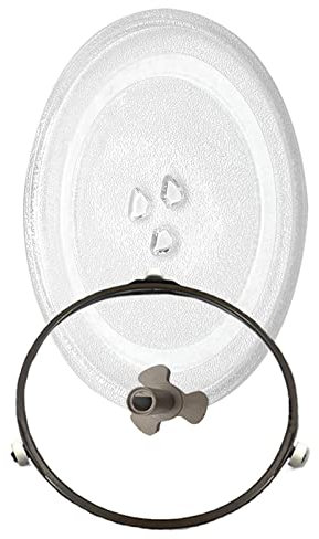 Hitzebeständig Mikrowelle-Drehteller-Glasplatte-Universaldrehteller Ersatz Teller-für Mikrowellen, Glatt Und Widerstandsfähig Microwelle Ersatzteller Mit Mikrowelle Drehring ( Size : 10.6in/270mm )