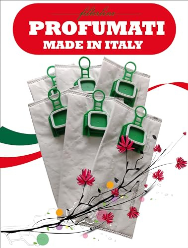 Filterline Sacchetti Profumati Made in Italy e Filtro Griglia Compatibile per vk140 vk150 (6 Sacchetti Profumati)