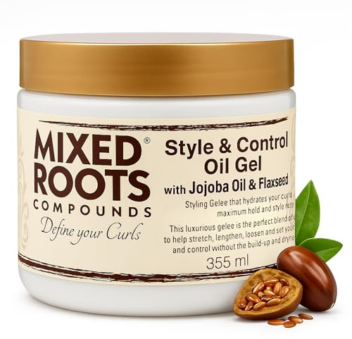 Mixed Roots Compounds Style And Control Öl-Gel mit Jojoba und Leinsamen, 355 ml