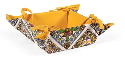 Fabric bread basket, table bread rack, decorated square fabric basket 20x20x GG-3244 (Square)