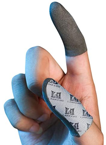 Bexdug Protège-Doigts - Protège-Jeu Anti-Transpiration | Fibre d'argent 0,3 mm, Fonctionnement Flui, Anti-Transpiration, extrêmement Fin, Manchons pour Les Doigts tablettes