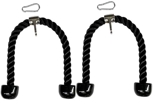 Tricep Rope Cable Attachments Cable Machine Accessories for Home Gym, 27 Inch Tricep Rope For Pulley System Attachment, LAT Pull Down, Cable Machine Attachments, Weight Fitness