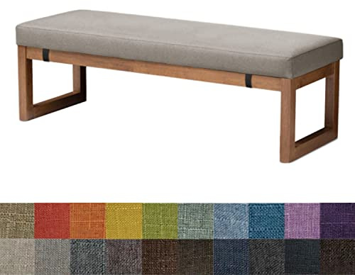 Kimgull Bankauflage Sitzkissen Bank Bankkissen Sitzauflage Sitzpolster Sitzbank Auflage Polster fur Banke Kissen Kissenauflage for Küchenbank Gardenbank Essbank (60 X 40 X 8CM Grau)
