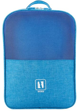 Schuhbeutel Reise, Wasserdicht Schuhtasche, Staubdicht Schuhtaschen, Tragbare Schuhsack, schuhkoffer Reise für mehrere Schuhe, reiseorganizer Schuhe, schuhkoffer Reise für mehrere Schuhe (Blau)