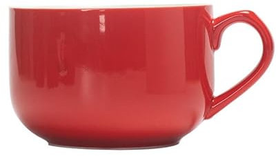 UIOPPOI Große Suppentasse, Kaffeetasse mit Henkel, breite Suppenschüsseln, Müsli, Frühstückstasse, spülmaschinenfest, mikrowellengeeignet, Keramiktasse für Milch, Tee, Snacks, EIS 750ML/26OZ A